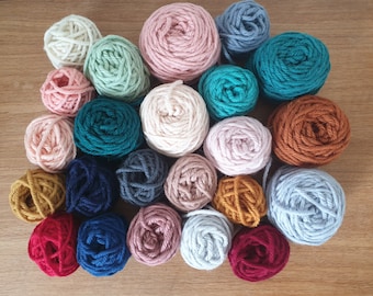 Yarn pack for Punch Needle / fibre pack / 100% wool / rug yarn (LUCKY DIP)