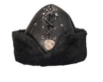 Kayi Hat 'Dirilis Ertugrul' - Handmade, Real Sheep Skin and Sheep Fur.