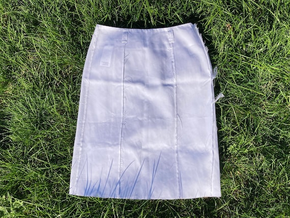 vintage skirt / margiela skirt / white nylon skirt
