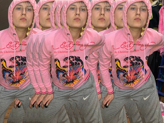 y2k hoodie / ed hardy hoodie / rhinestones hoodie
