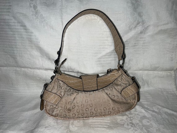 Guess beige mini shoulder bag / y2k 00s sexy rave… - image 3