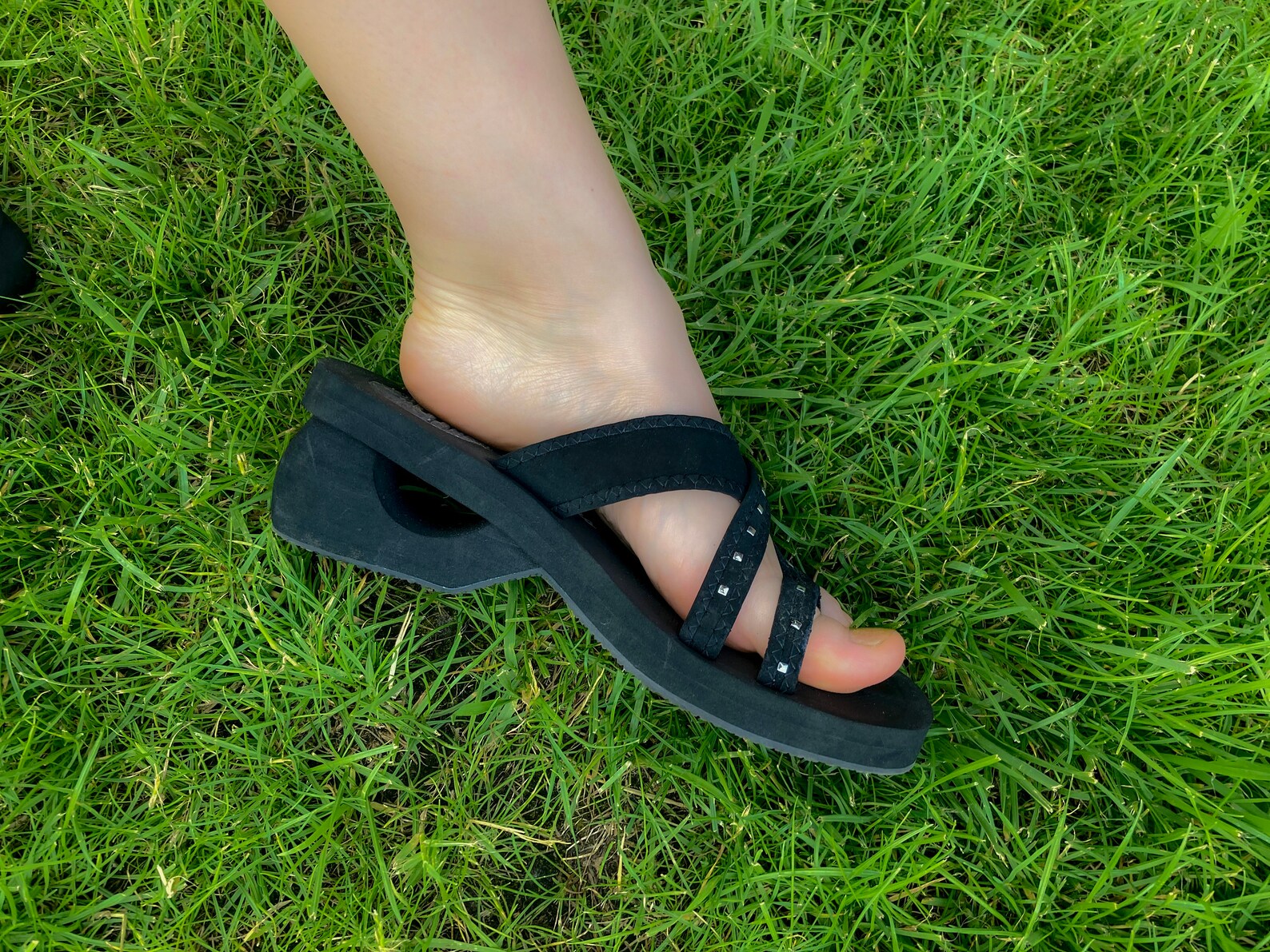 Vintage y2k foam platform Skechers flip flops thongs / mules Etsy