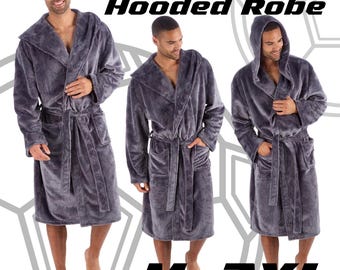 Men's Football/Gamer Dressing Gown/Robe, Oversized Fleece Cover Sweatshirt Cosy/Comfy Wearable Throw Gift UK
