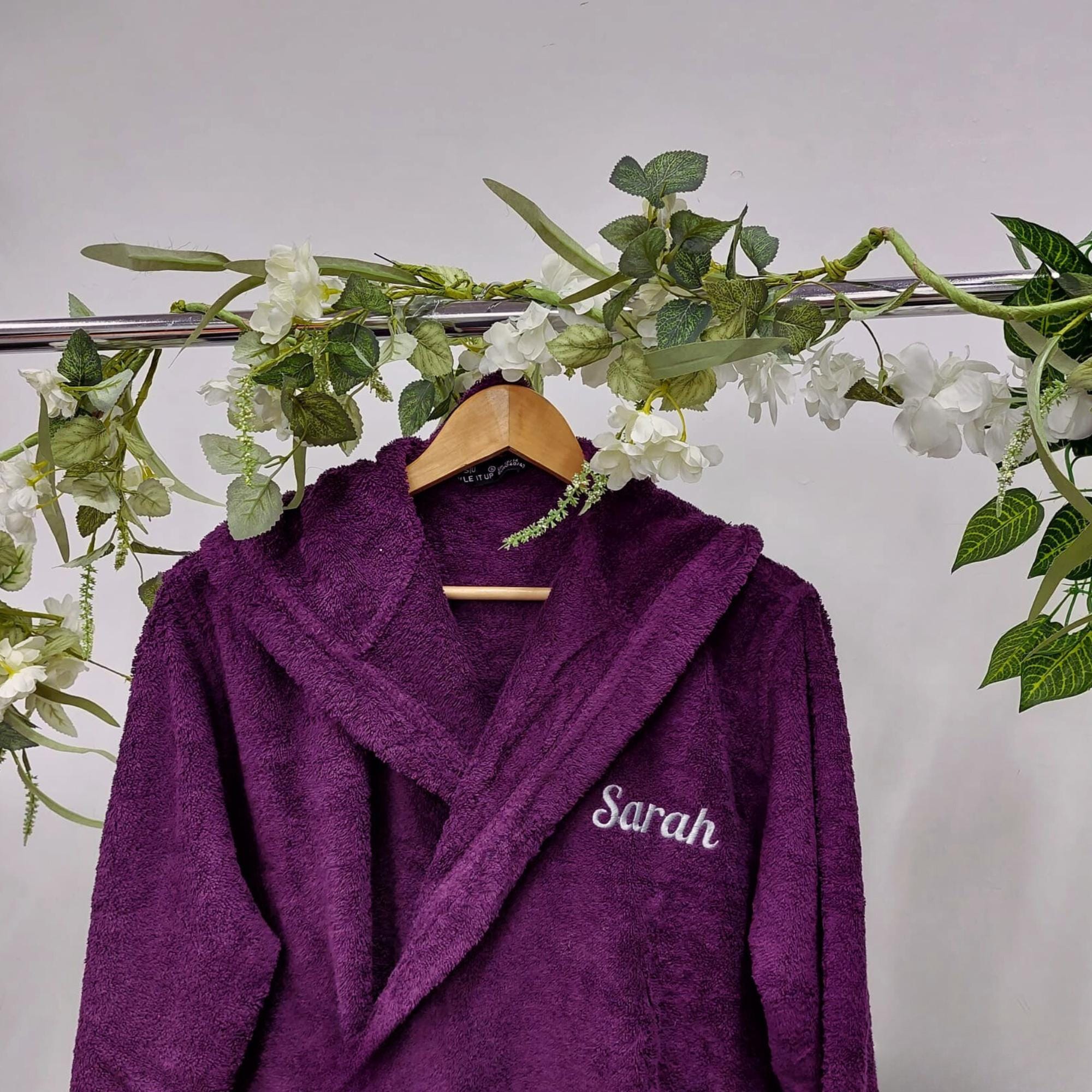 Personalised Monogrammed Ladies Womens Towel Bath Robe Terry Dressing Gown  Spa 100% Cotton - Etsy