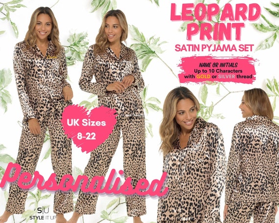 Ladies leopard online print loungewear