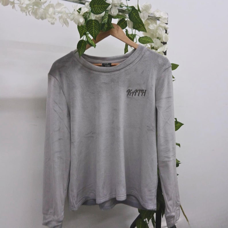 Personalised Ladies Luxury Long Sleeve Pyjama Set Super-soft Cosy Comfortable Warm Perfect Gift Winter Nightwear Women's Loungewear image 1