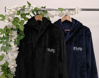 Personalised Kids Fleece Robe, Soft Plush Dressing Gown (7-16 Years)