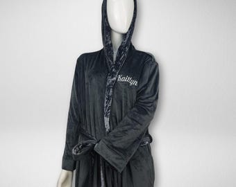 Personalized Velour Fleece Robe: Super Soft Snuggle Dressing Gown - Etsy