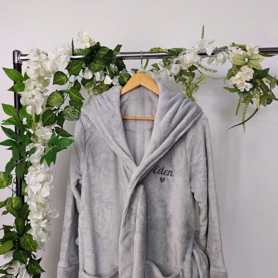 Personalised Ladies Super Soft Cosy Flannel Fleece Snuggle Warm Dressing  Gown Womens Nightwear Robe - Etsy