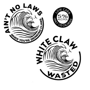 White Claw Svg Etsy