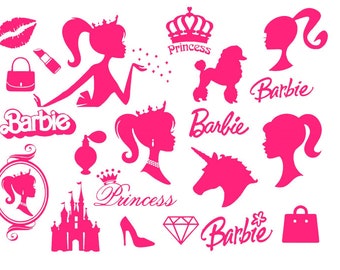 barbie head outline
