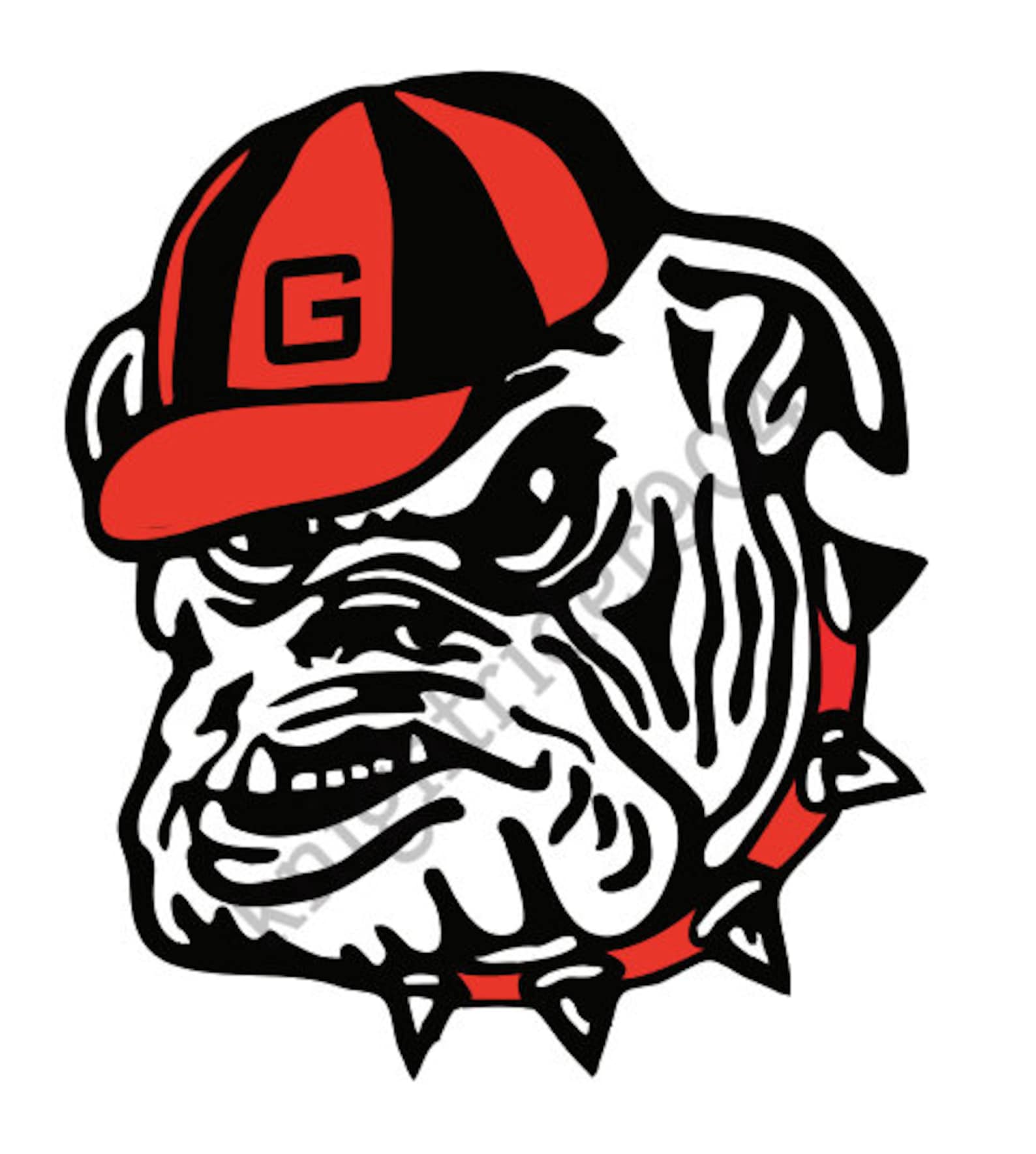 GA bulldogs Classic logo cutting file SVG/PNG | Etsy