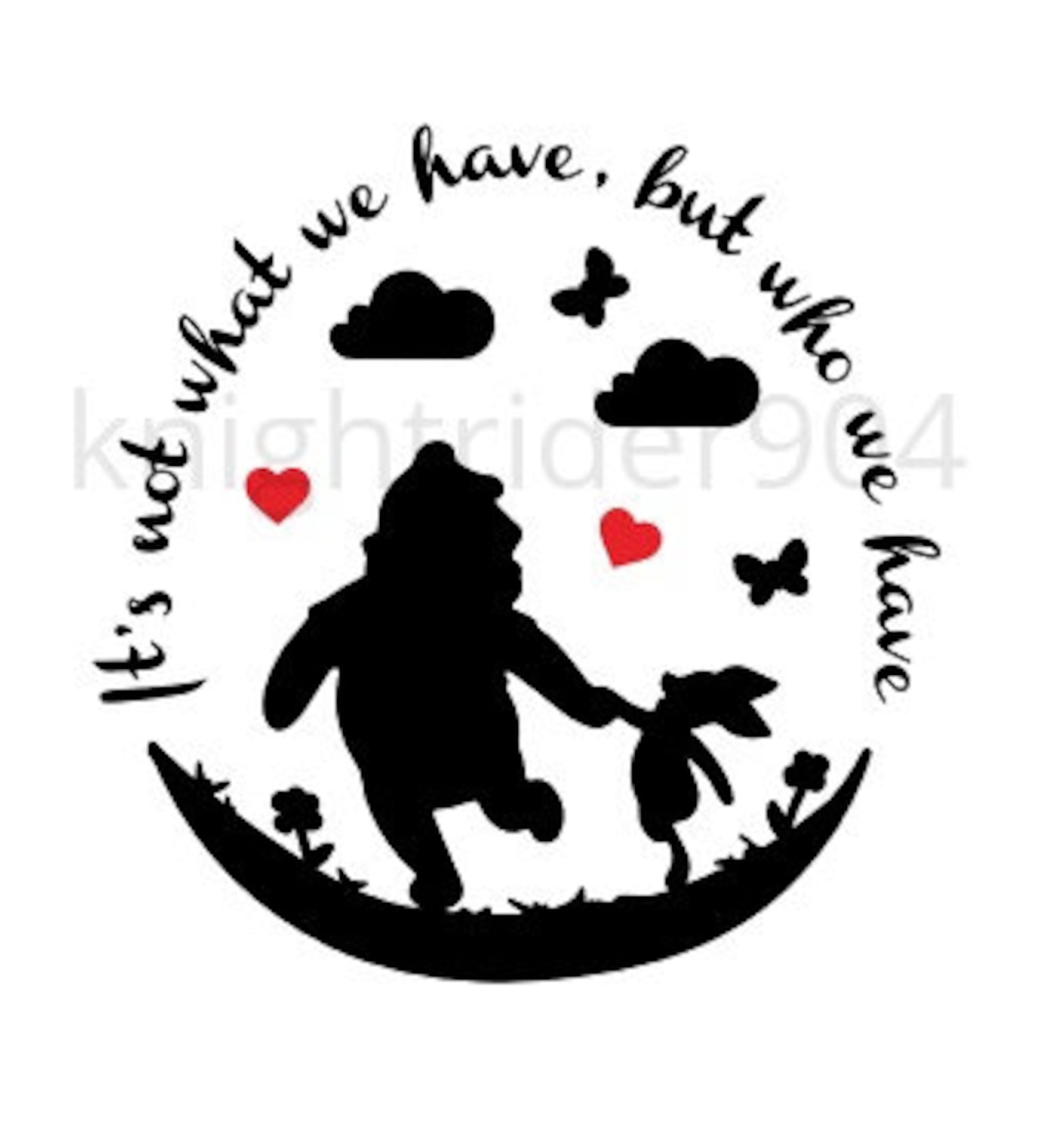 Pooh and Piglet SVG PNG Vinyl Cut File Cricut Silhouette | Etsy