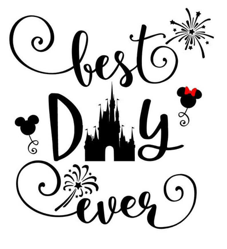 Download Disney World Best day ever SVG PNG Vinyl Cut File | Etsy