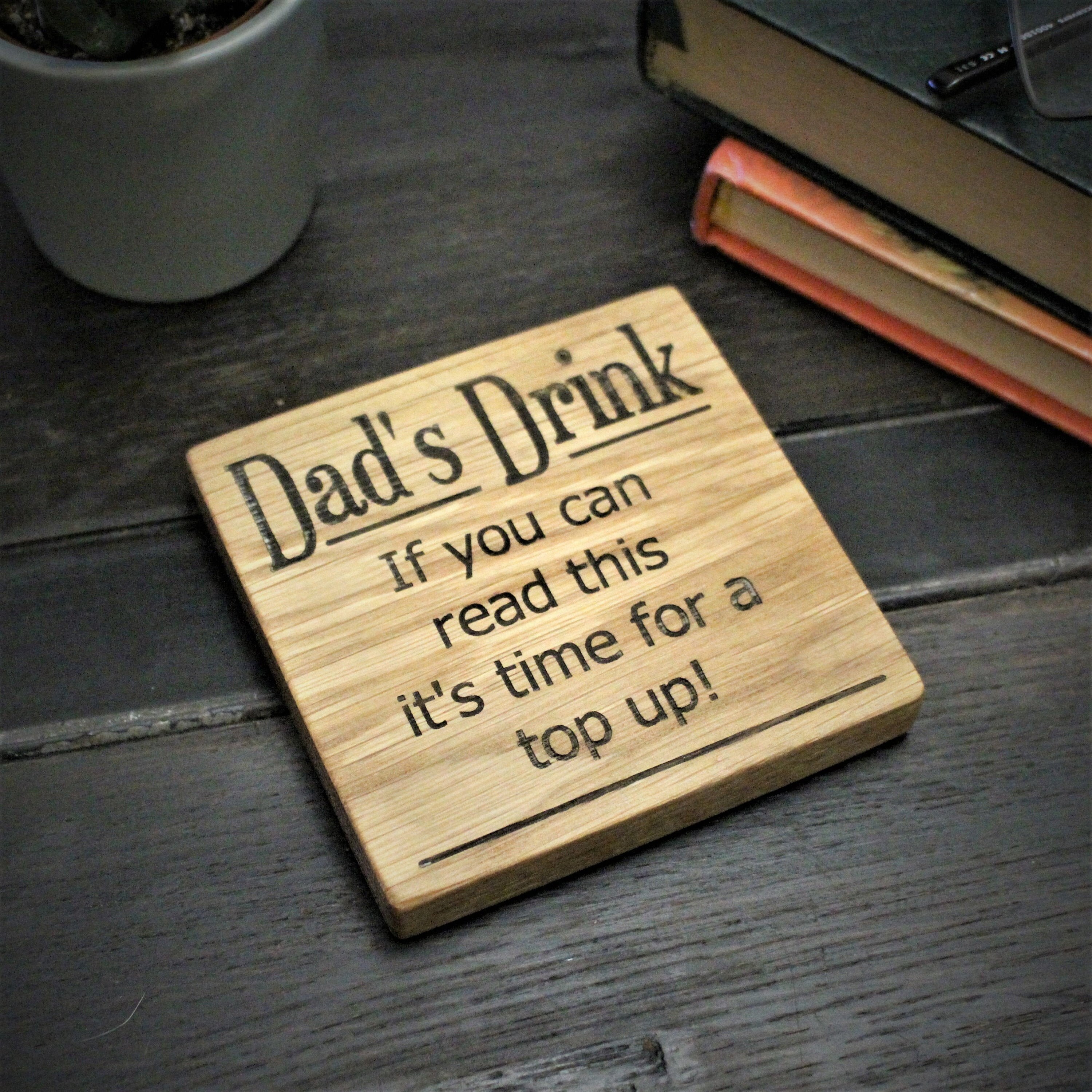 Funny Dad Gifts, Fathers Day Gift Uk, Dad Coaster, From Daughter, Fro…