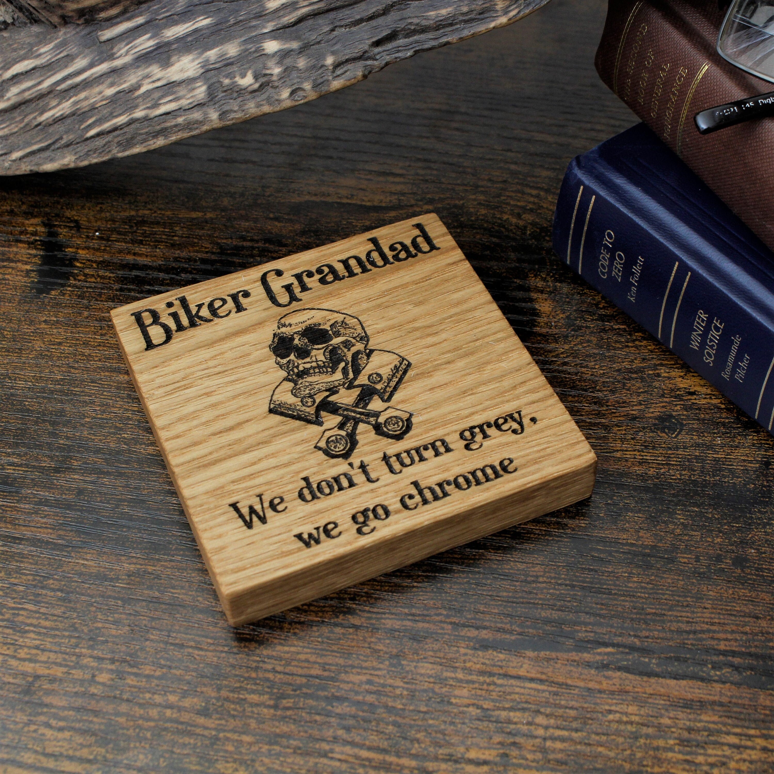 Download Biker Grandad Coaster Grandad Gifts For Fathers Day ...