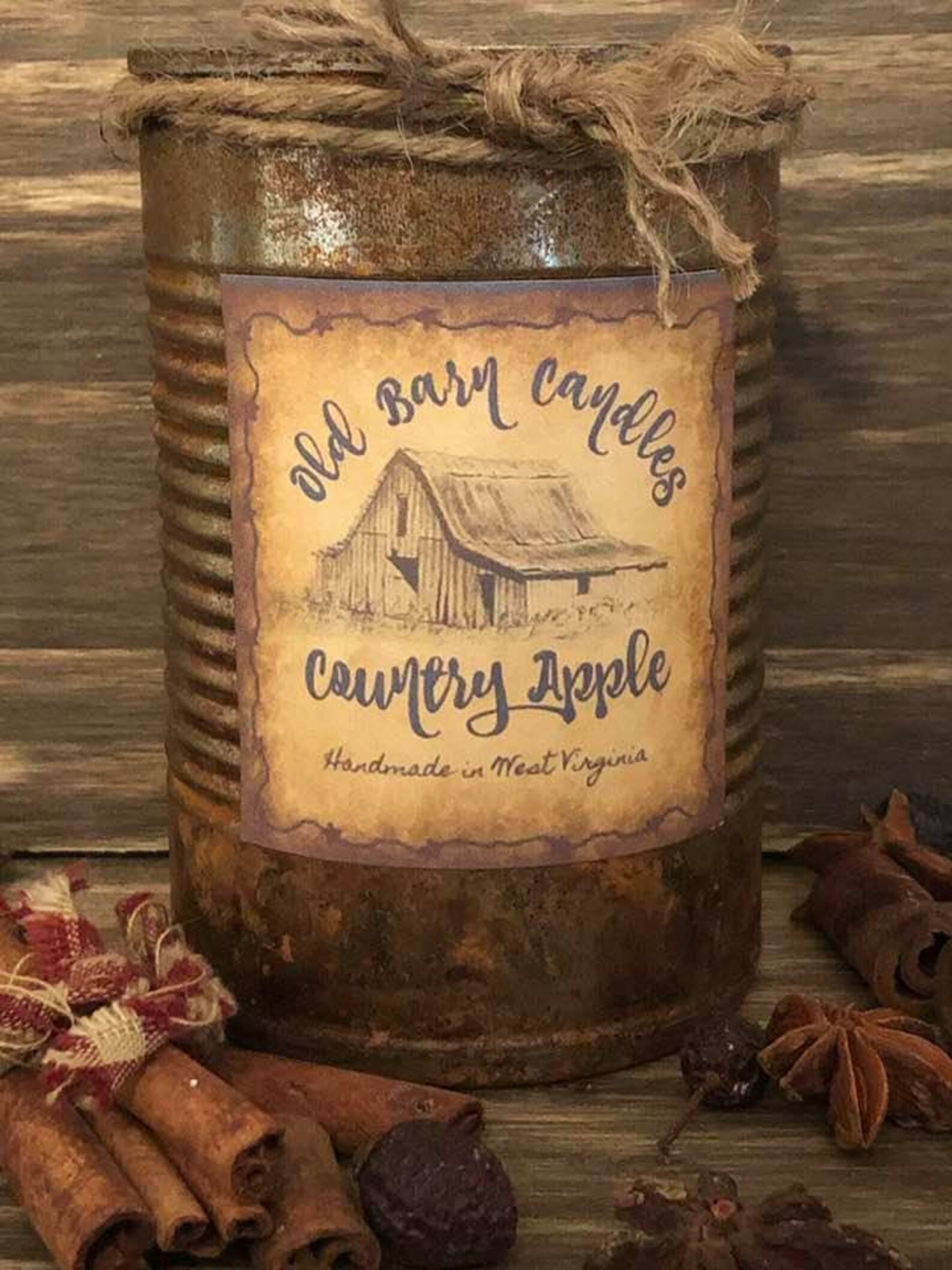 Old Barn Candles 101/ Can Candles/Rusty Can Candle/Highly Etsy