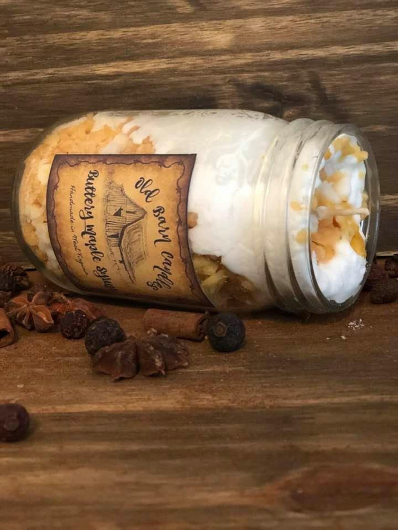 Crumble Jar Candles/Highly Scented/Buttery Maple Etsy