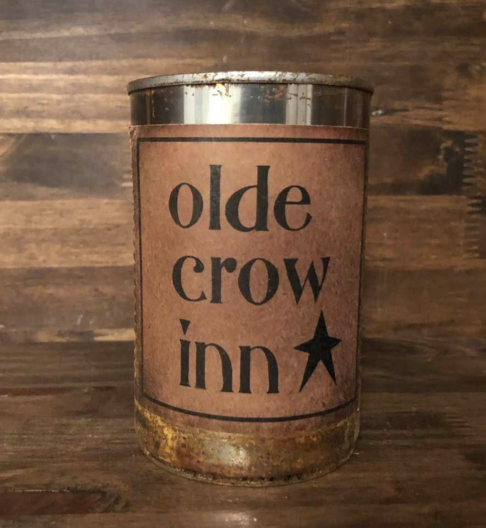 Crow Can Candles/Rusty Can Candle/Primitive/Highly Scented/ Etsy