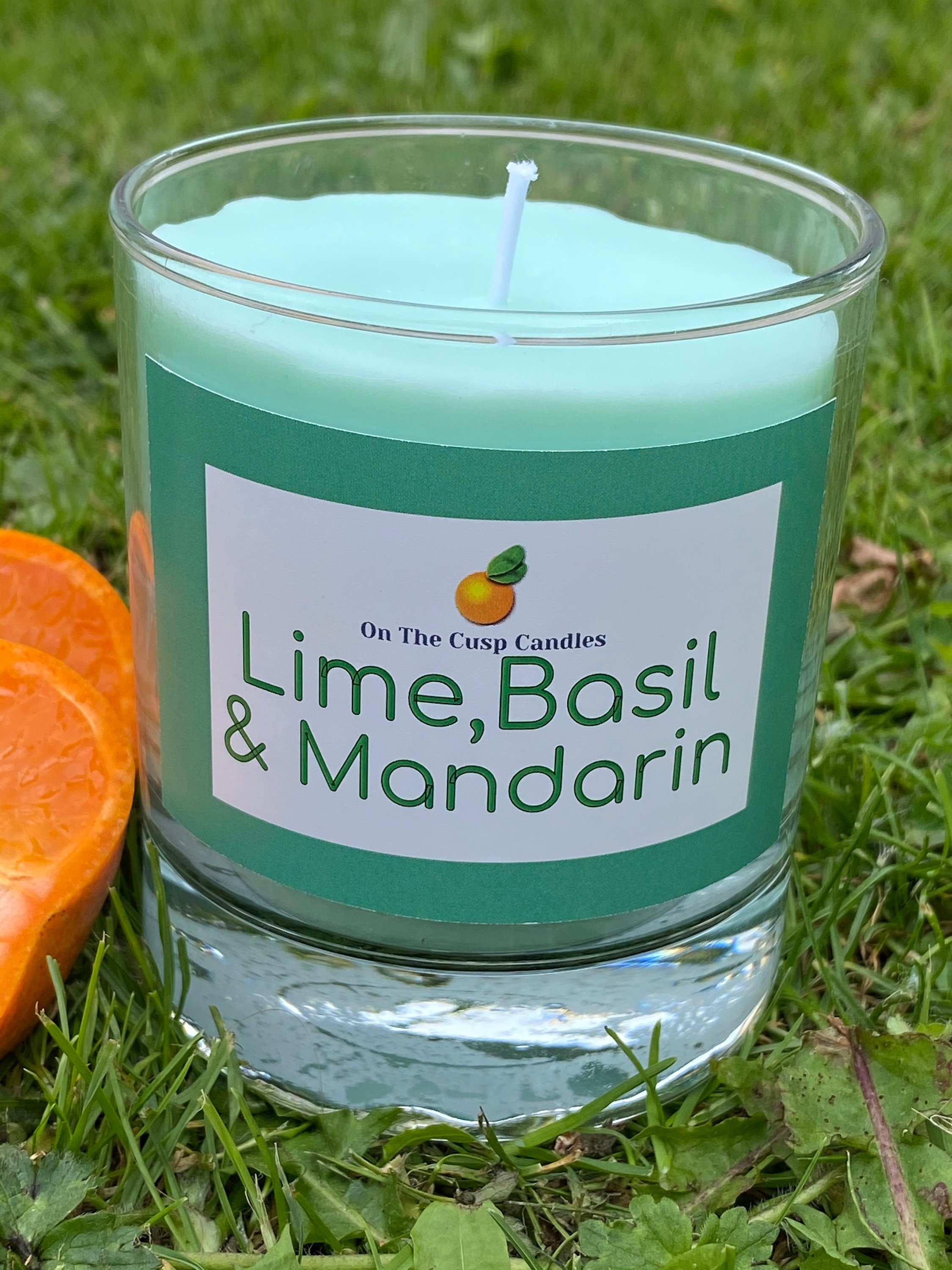 Lime Basil and Mandarin Scented Candle SMALL Etsy