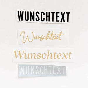 Aufkleber personalisiert mit Wunschtext · Kleines Geschenk · Name Sticker Vinyl