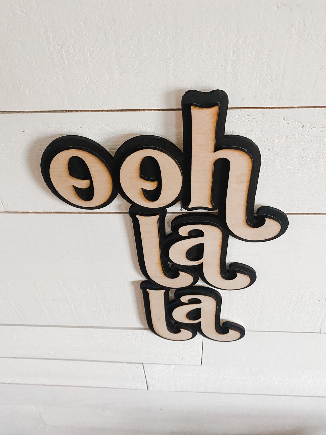 Boho Bathroom Sign ooh La La Wall Decor Etsy