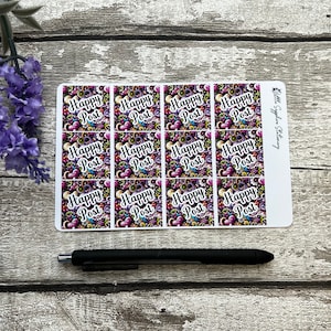 Levendige Happy Post-stickers, slakkenpost, envelopdecor, ambacht, briefpapier, penvriendje, notitiepapier, briefpapier, plannerstickers,