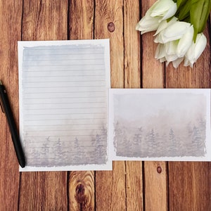 Woodland-schrijfset A5, snail mail, Happy Post, penvriendje, briefpapier op maat, brievenset, briefpapier en enveloppen A5, notitiepapier