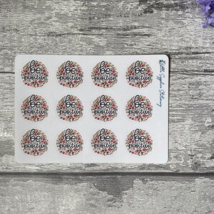 Adesivi "Be Positive", decorazioni per buste, posta ordinaria, decorazioni per buste, artigianato, carta da lettere, amico di penna, carta per appunti, cancelleria, adesivi per planner
