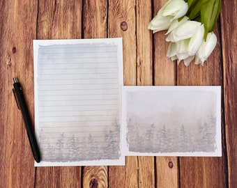 Woodland A5 Briefpapier Set, Schneckenpost, Happy Post, Penpal, benutzerdefiniertes Briefpapier, Briefset, A5 Briefpapier und Umschläge, Notizpapier