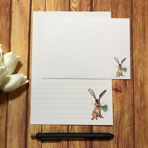 Bunny Big Ears A5-schrijfset, slakkenpost, Happy Post, penvriend, aangepast briefpapier, brievenset, A5-schrijfset enveloppen, notitiepapier