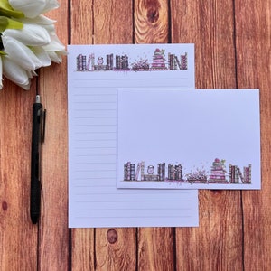 Boekenplank A5-schrijfset, slakkenpost, Happy Post, penvriendje, aangepast briefpapier, brievenset, A5-schrijfset enveloppen, notitiepapier