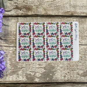 Stickers nog een hoofdstuk, post, envelopdecor, ambacht, briefpapier, penvriend, notitiepapier, briefpapier, plannerstickers