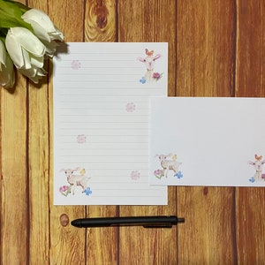 Goats A5-schrijfset, slakkenpost, Happy Post, penvriendje, aangepast briefpapier, brievenset, A5-schrijfset enveloppen, notitiepapier