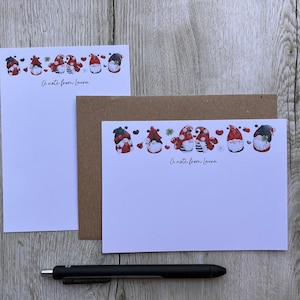 Biglietti di auguri personalizzati Ladybird Gonk A6, set di 10 buste, set regalo, set per scrivere, cancelleria personalizzata, set di lettere, carta per appunti, biglietto di ringraziamento
