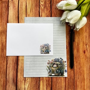 Juego de escritura Gonk Truck A5, correo postal, Happy Post, amigo por correspondencia, juego de cartas, papel y sobres para escribir A5, papel para notas, juego de papelería