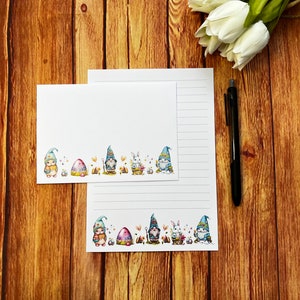 Juego de escritura A5 de Gonks & Rabbits, correo postal, Happy Post, amigos por correspondencia, papelería personalizada, juego de cartas, papel y sobres para escribir A5, papel para notas