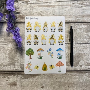 Stickers abeille Gonk, Nain, courrier postal, Enveloppe décorative pour décoration, Créations manuelles, Papier à lettres, Correspondant, Papeterie, Printemps, Agenda autocollants