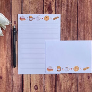 Juego de escritura A5 Autumn Vibes, correo postal, Happy Post, amigo por correspondencia, papelería personalizada, juego de cartas, sobres para juego de escritura A5, papel para notas, Halloween