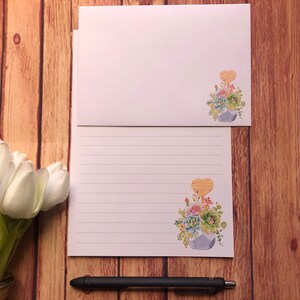 Set da scrittura Succulent Rock A5, posta ordinaria, Happy Post, Penpal, cancelleria personalizzata, set di lettere, carta da scrittura e buste A5, carta per appunti