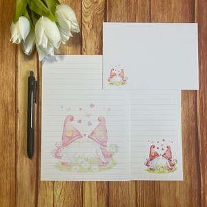 Gonks in Love A5-schrijfset, snail mail, Happy Post, penvriend, briefpapier, aangepast briefpapier, brievenset, briefpapier en enveloppen A5, notitiepapier