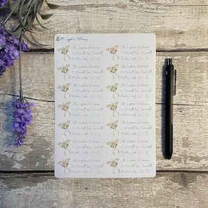 Adresstickers hemelse vlinder, envelop, postzegel, retouradres, briefpapier, penvriend, notitiepapier, briefpapier, plannerstickers