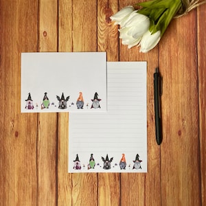 Gnome Friends A5-schrijfset, slakkenpost, Happy Post, penvriend, brievenset, A5-schrijfpapier en enveloppen, notitiepapier, briefpapierset