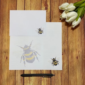Juego de escritura Lovely Bee A5, correo postal, Happy Post, amigo por correspondencia, papelería personalizada, juego de cartas, papel y sobres para escribir A5, papel para notas