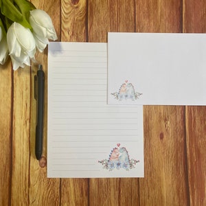 Lovely Dinosaurs A5 Set da scrittura, posta ordinaria, Happy Post, Penpal, cancelleria personalizzata, set di lettere, carta da scrittura e buste A5, carta per appunti