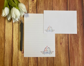 A5-schrijfset Lovely Dinosaurs, Snail Mail, Happy Post, penvriendje, aangepast briefpapier, brievenset, briefpapier en enveloppen A5, notitiepapier