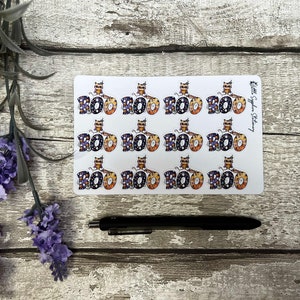 Adesivi Boo, posta ordinaria, decorazioni per buste, artigianato, carta da lettere, amico di penna, carta per appunti, cancelleria, adesivi per planner, Halloween, fantasma