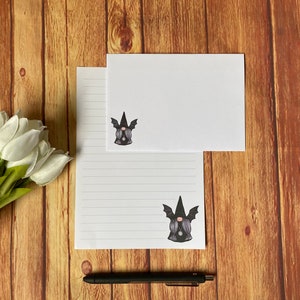 Zestaw do pisania Bat Gnome Halloween A5, poczta ślimakowa, szczęśliwa poczta, przyjaciel korespondencyjny, zestaw listów, papier do pisania A5 i koperty, papier do notatek, zestaw artykułów piśmienniczych