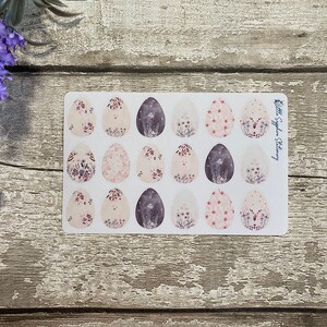 Stickers bloemen paaseieren, slakkenpost, envelopdecor, ambacht, briefpapier, penvriend, notitiepapier, briefpapier, plannerstickers