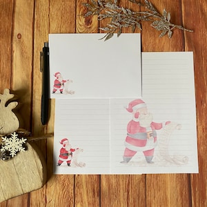 Set da scrittura A5 di Santa's List, posta ordinaria, Happy Post, Penpal, cancelleria personalizzata, set di lettere, carta da lettere e buste A5, carta per appunti